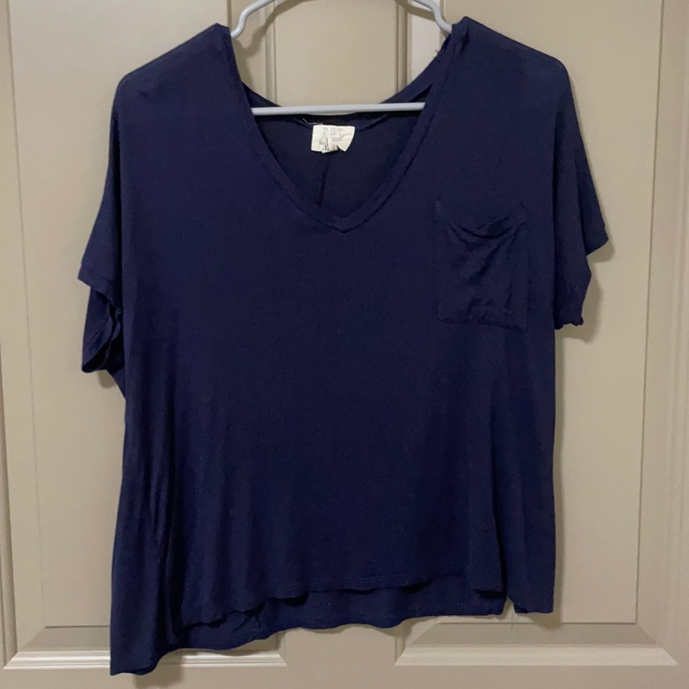 Navy slouchy tee